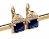 exclusive swarovski gold-plated earrings