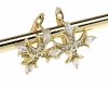 gold plated earrings with exclusive cubic zirconia