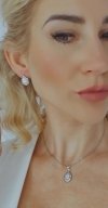 18k gold plated set pendant earrings xuping