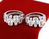gold plated earrings with exclusive cubic zirconia