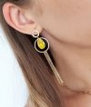 gold earrings made of stainless steel