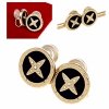 gold earrings made of stainless steel