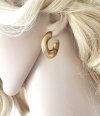 gold earrings made of stainless steel