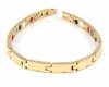 BRACELET GOLD CELEBRITY STAINLESS STEEL