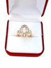 gold ring 18,60mm. gold-plated engagement xuping