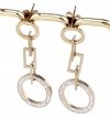 gold earrings made of stainless steel