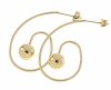 gold earrings made of stainless steel