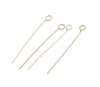 2X gold-plated 316L stainless steel lambs ear plugs