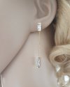 gold earrings made of stainless steel
