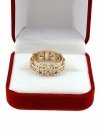 gold ring 18,60mm. gold-plated engagement xuping