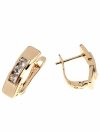 gold plated earrings with exclusive cubic zirconia