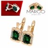 exclusive swarovski gold-plated earrings