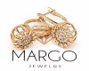 gold plated earrings with exclusive cubic zirconia