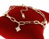 BRACELET GOLD CELEBRITY STAINLESS STEEL
