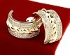 gold plated earrings with exclusive cubic zirconia