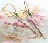 gold earrings made of stainless steel