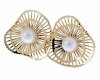 gold earrings made of stainless steel