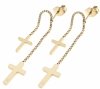 gold earrings made of stainless steel