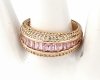 gold ring 18,60mm. gold-plated engagement xuping
