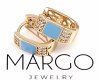 gold plated earrings with exclusive cubic zirconia