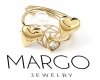 ring 18,30mm gold stainless steel