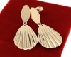 gold earrings made of stainless steel