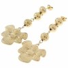 gold earrings made of stainless steel