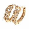 exclusive swarovski gold-plated earrings