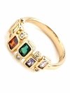 gold ring 18,60mm. gold-plated engagement xuping