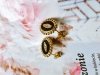 gold earrings made of stainless steel