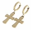 gold earrings made of stainless steel
