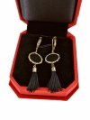 gold earrings made of stainless steel
