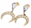 gold earrings made of stainless steel