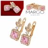 exclusive swarovski gold-plated earrings