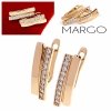 gold plated earrings with exclusive cubic zirconia