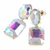 gold plated earrings with exclusive cubic zirconia