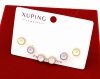 gold plated earrings with exclusive cubic zirconia