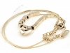 GOLD CHAIN NECKLACE celebrity STAINLESS STEEL