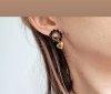 gold earrings made of stainless steel