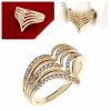 gold ring 18,60mm. gold-plated engagement xuping