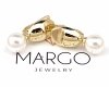 gold plated earrings with exclusive cubic zirconia