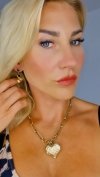 gold earrings made of stainless steel