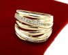 gold ring 18,60mm. gold-plated engagement xuping