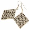 gold earrings made of stainless steel