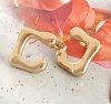 gold earrings made of stainless steel