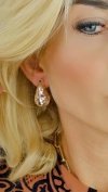 gold plated earrings with exclusive cubic zirconia