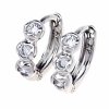 gold plated earrings with exclusive cubic zirconia