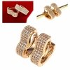 exclusive swarovski gold-plated earrings