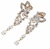 gold plated earrings with exclusive cubic zirconia