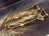 gold earrings made of stainless steel